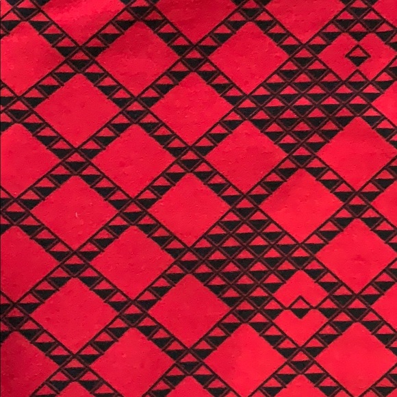 LuLaRoe Leggings One Size Red & Black - Picture 3 of 8